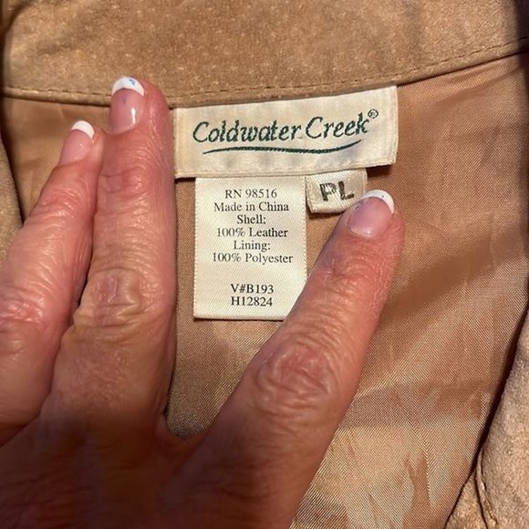 Coldwater Creek leather jacket size large. - Picture 5 of 5